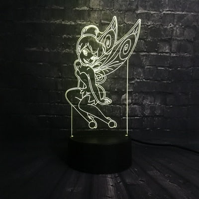 ToonLuxe 3D Night Light | Vibrant Mickey & Minnie LED bedroom lamp with remote control