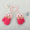 Fleece-Lined Children's Mittens with Bunny Motif & Cord – Buy 1 Get 1 Free – Ages 0–4