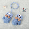 Fleece-Lined Children's Mittens with Bunny Motif & Cord – Buy 1 Get 1 Free – Ages 0–4