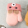Fleece-Lined Children's Mittens with Bunny Motif & Cord – Buy 1 Get 1 Free – Ages 0–4