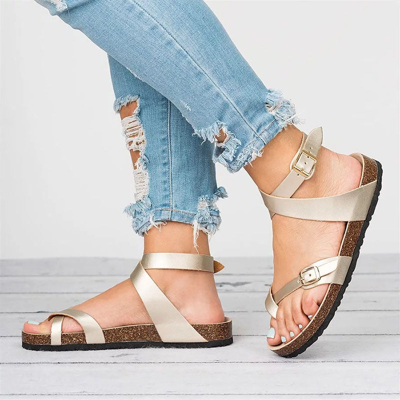 Flat Leather Sandals