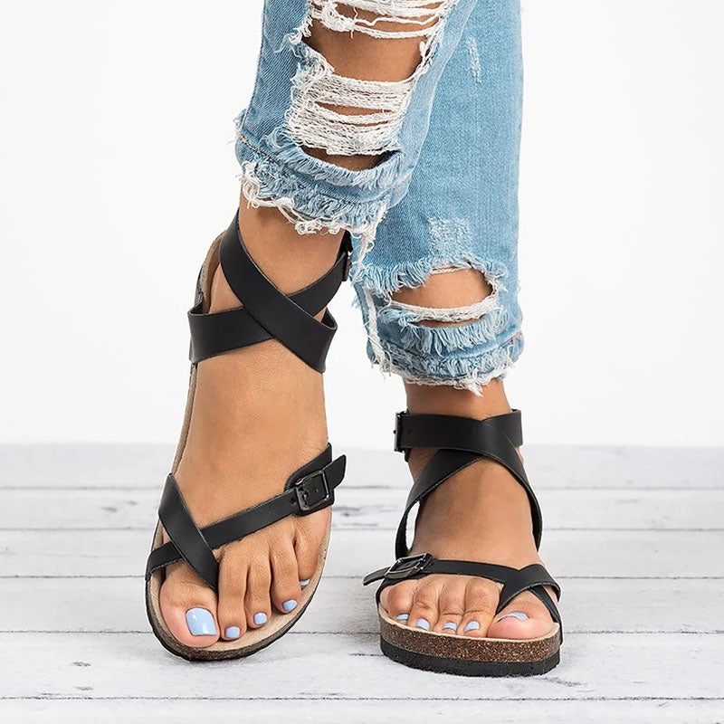 Flat Leather Sandals
