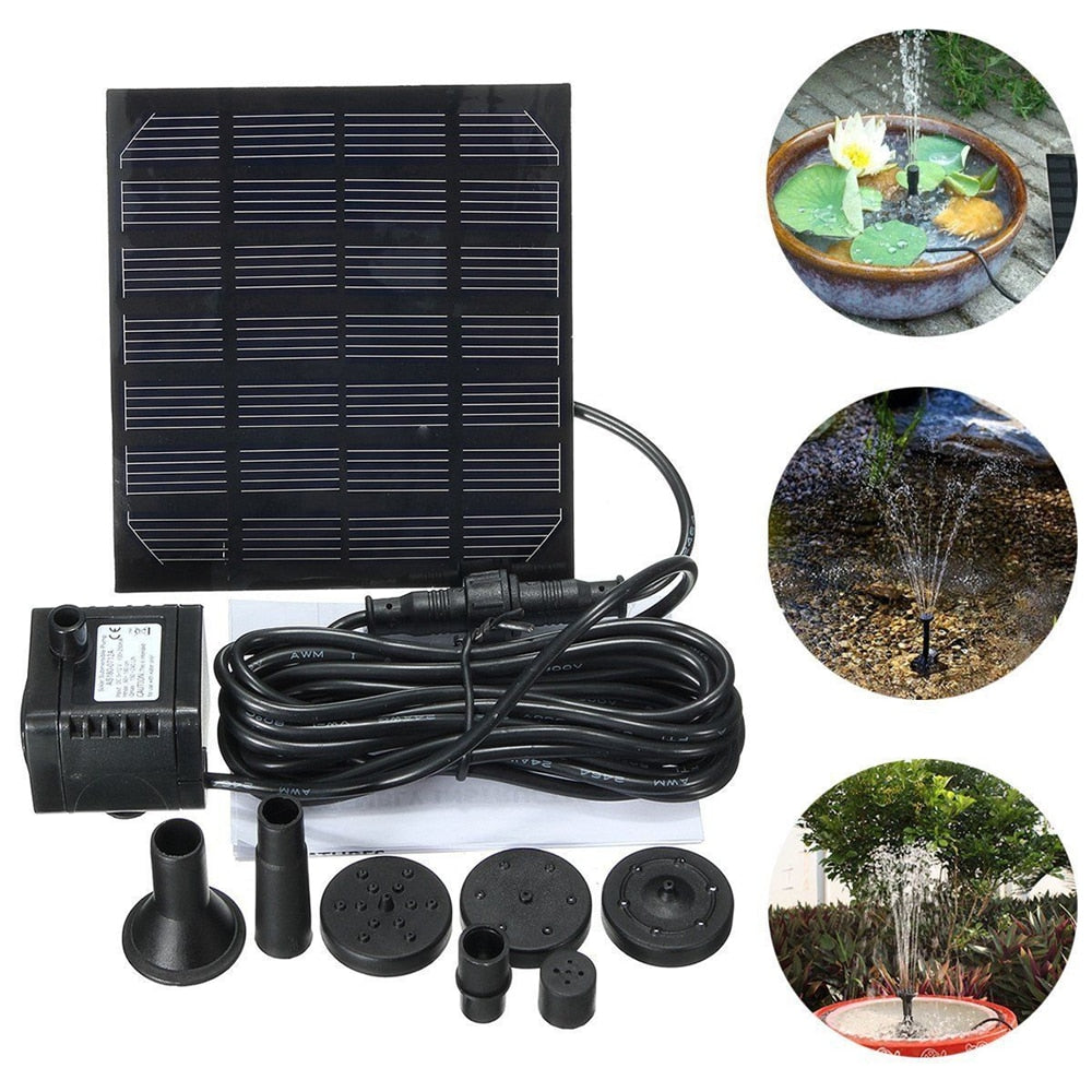 Solar Fountain for Pond & Birdbath – Solaflow