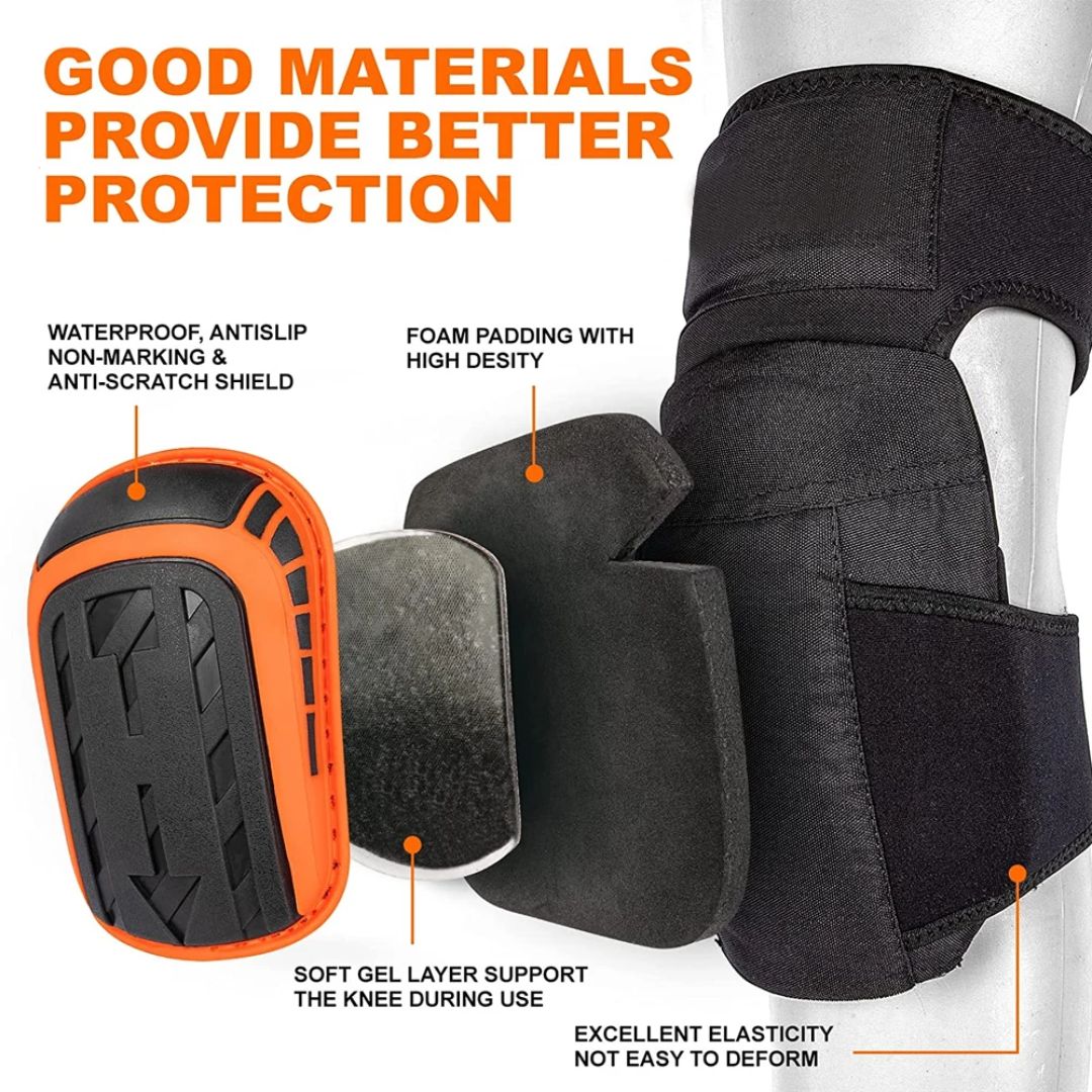 Professional Work Knee Protectors - Heavy Duty | Adjustable