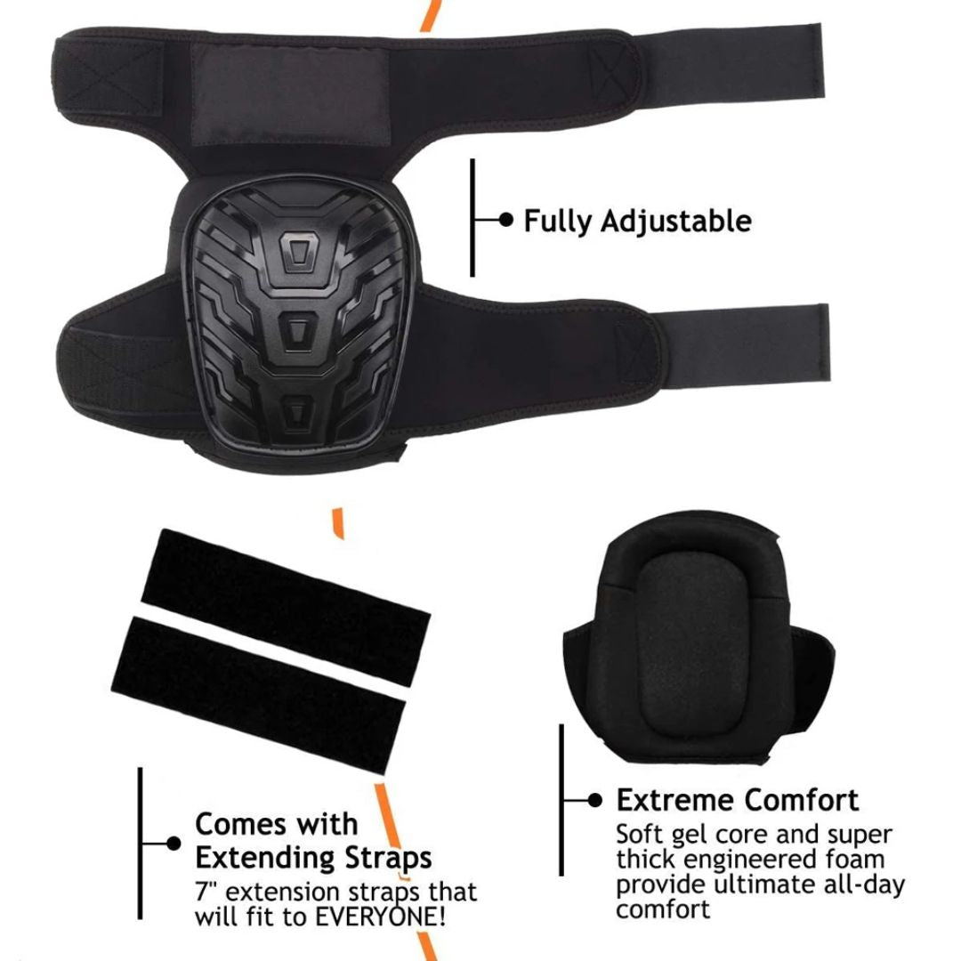 Professional Work Knee Protectors - Heavy Duty | Adjustable