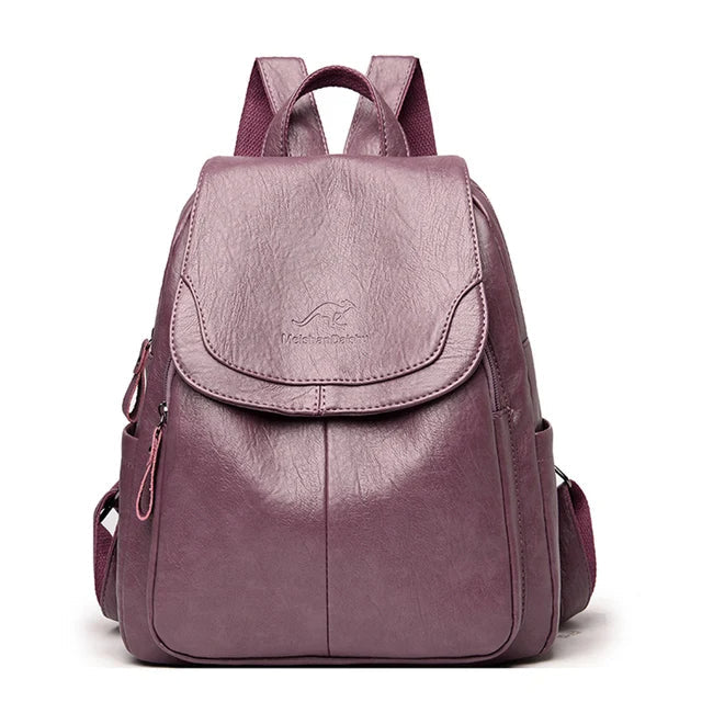 Anti-theft Mini Leather Backpack for Women
