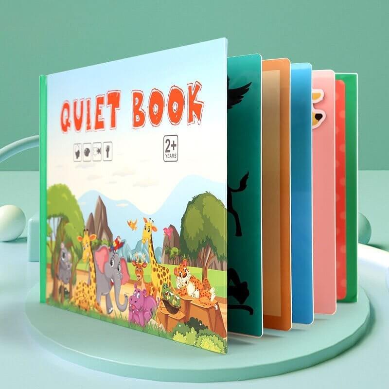 Interactive Toddler Learning Book with Velcro Activities and Storage Bag
