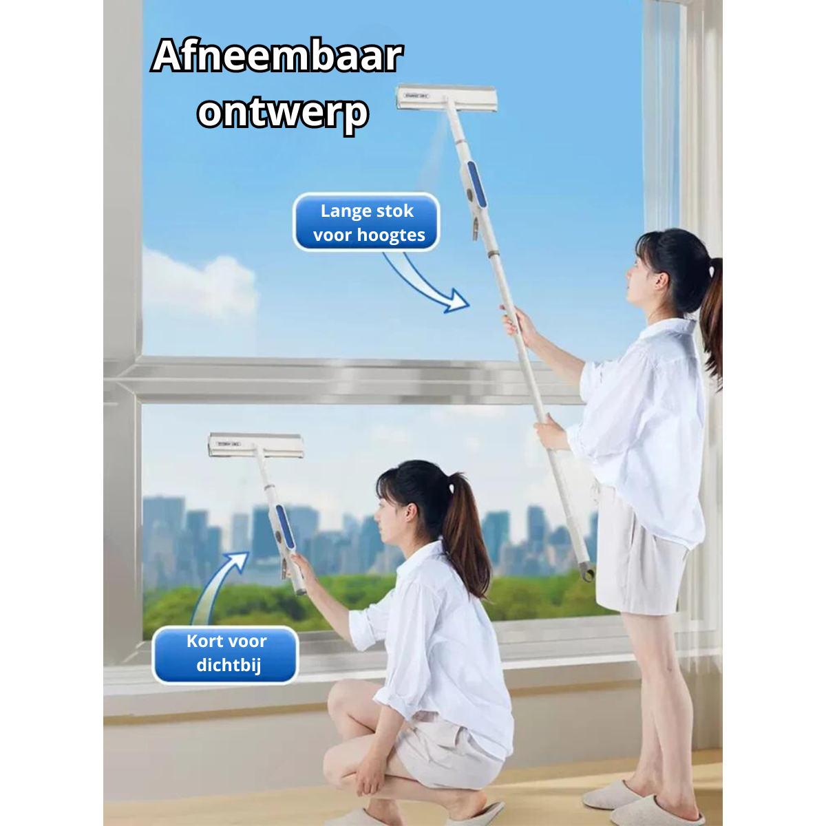 Functional 3-in-1 Window Cleaner – ClearView