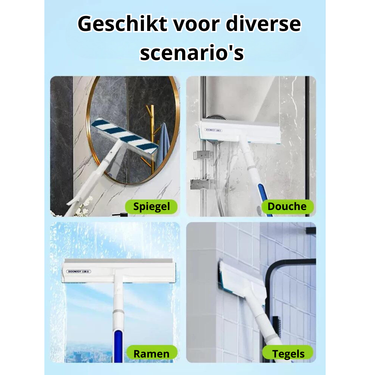 Functional 3-in-1 Window Cleaner – ClearView