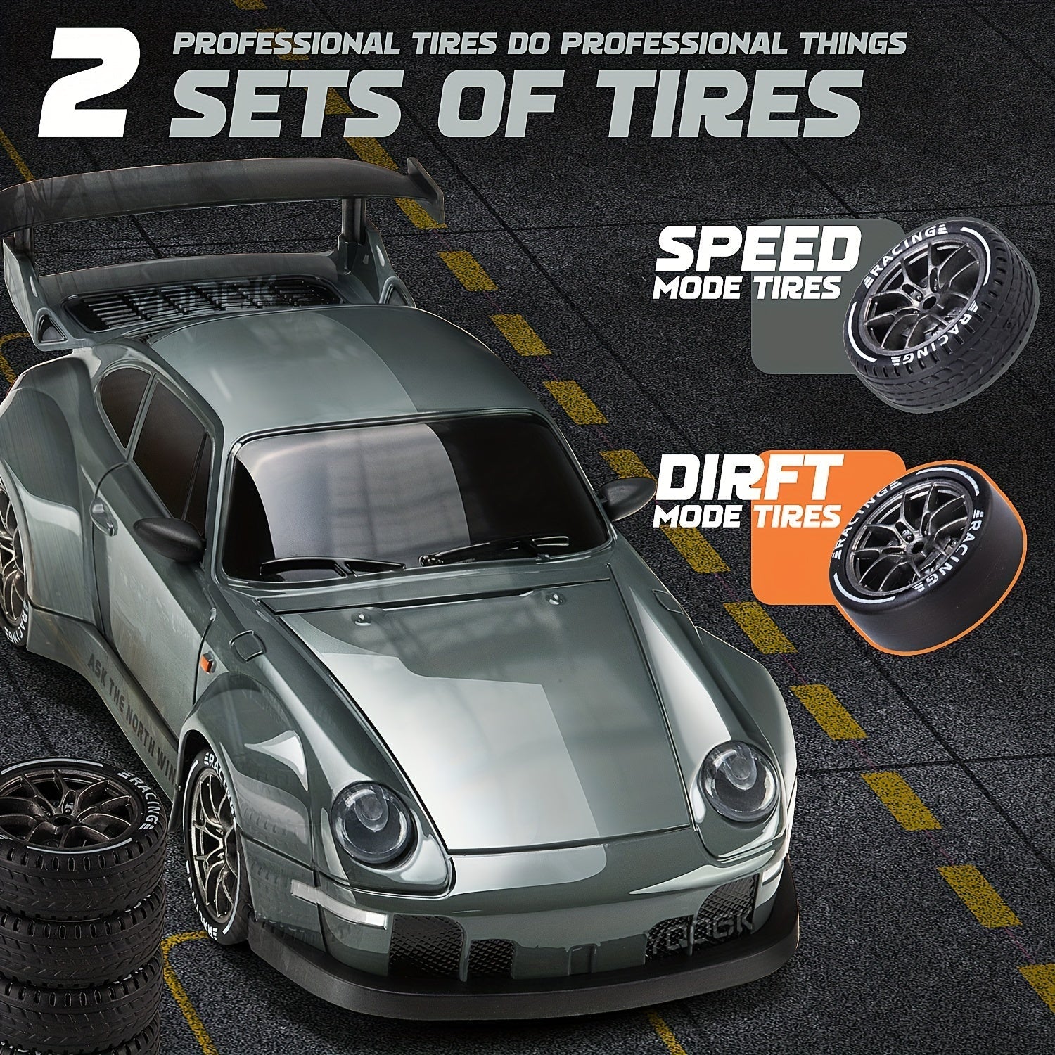 Ultimate Drift Racer 1:24 - RC Car with Illuminated Wheels