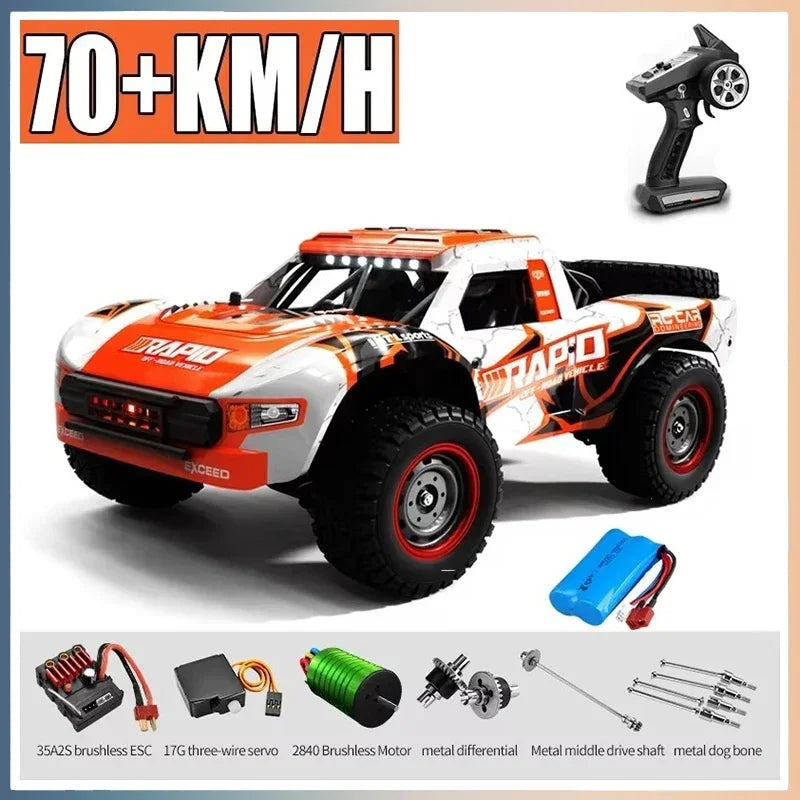 RC Monster Truck - 1:16 - 70KM/H | Brushless Motor | Drift Toy