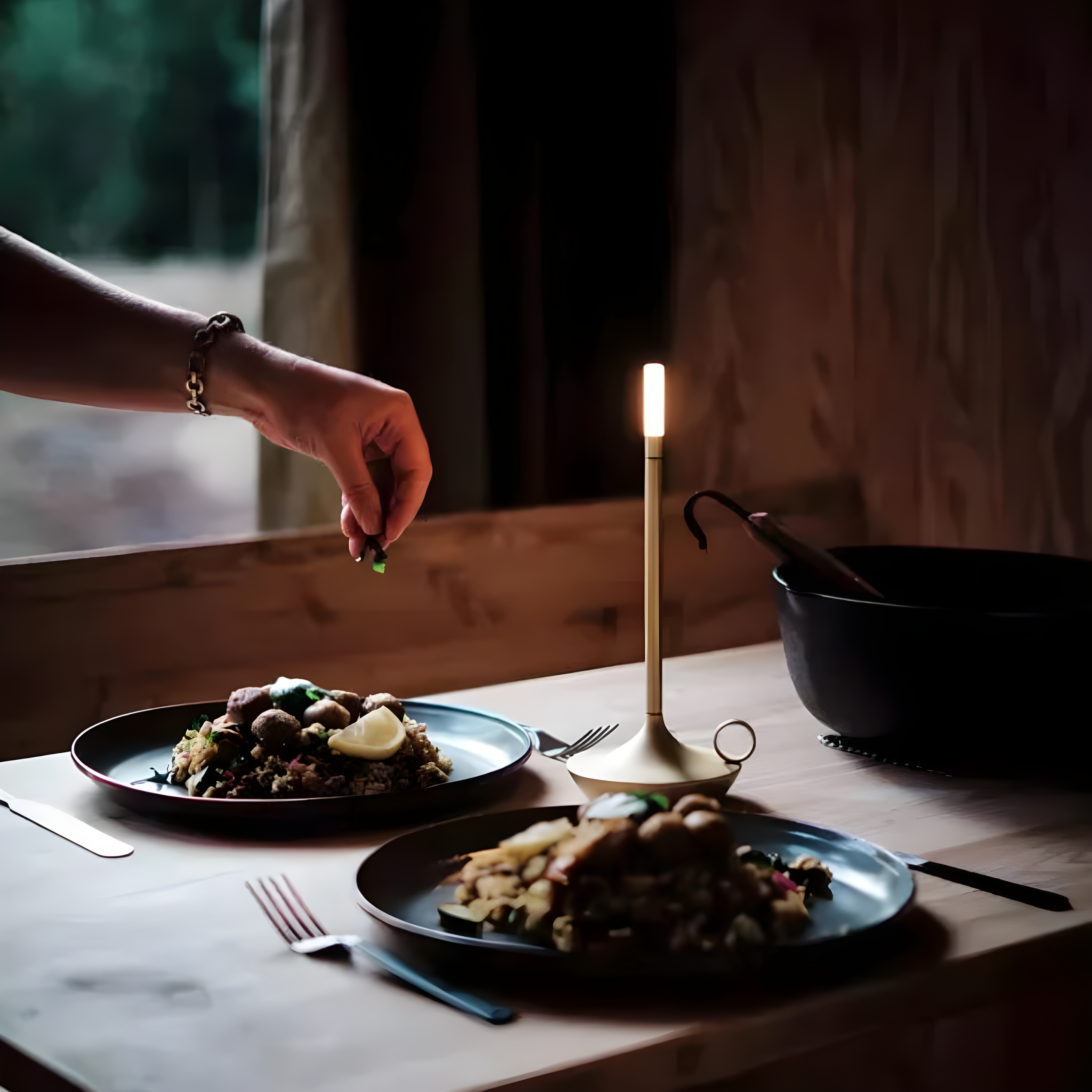 GlareEssence Modern LED Lamp | Rechargeable dimmable light for cozy and stylish spaces