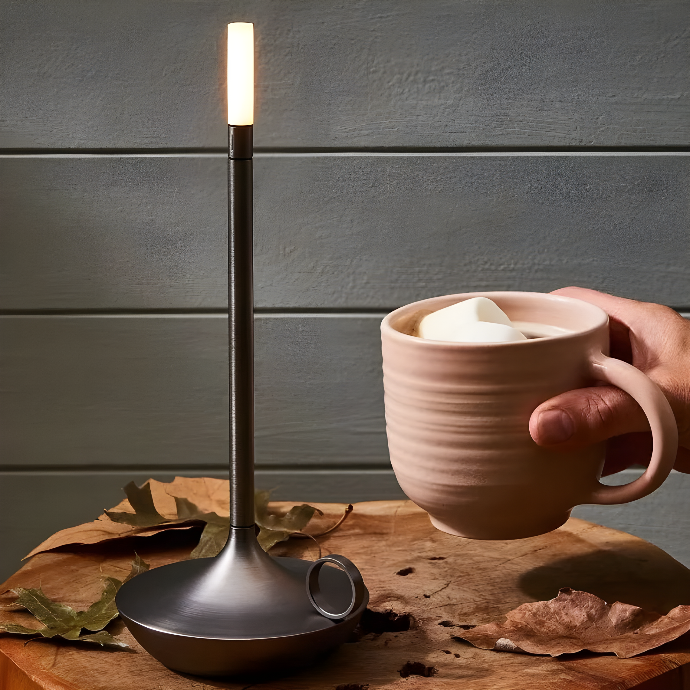 GlareEssence Modern LED Lamp | Rechargeable dimmable light for cozy and stylish spaces