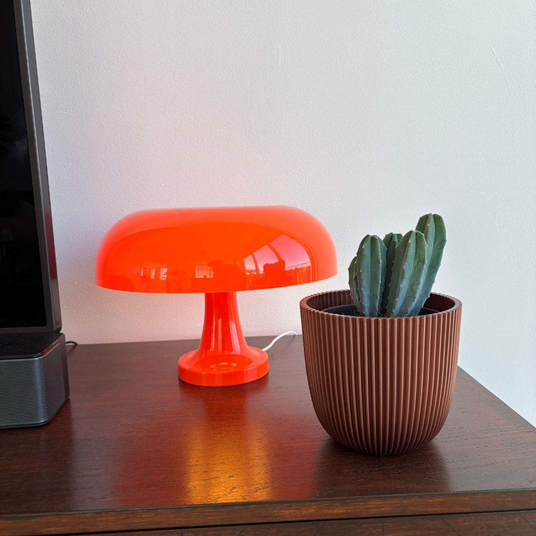 Retro Mushroom Table Lamp – Orange | Stylish Ambient Lighting