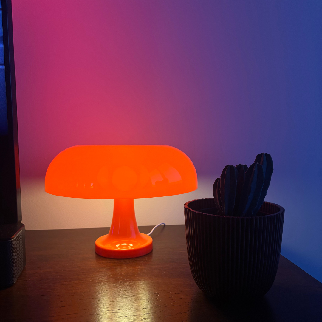 Retro Mushroom Table Lamp – Orange | Stylish Ambient Lighting