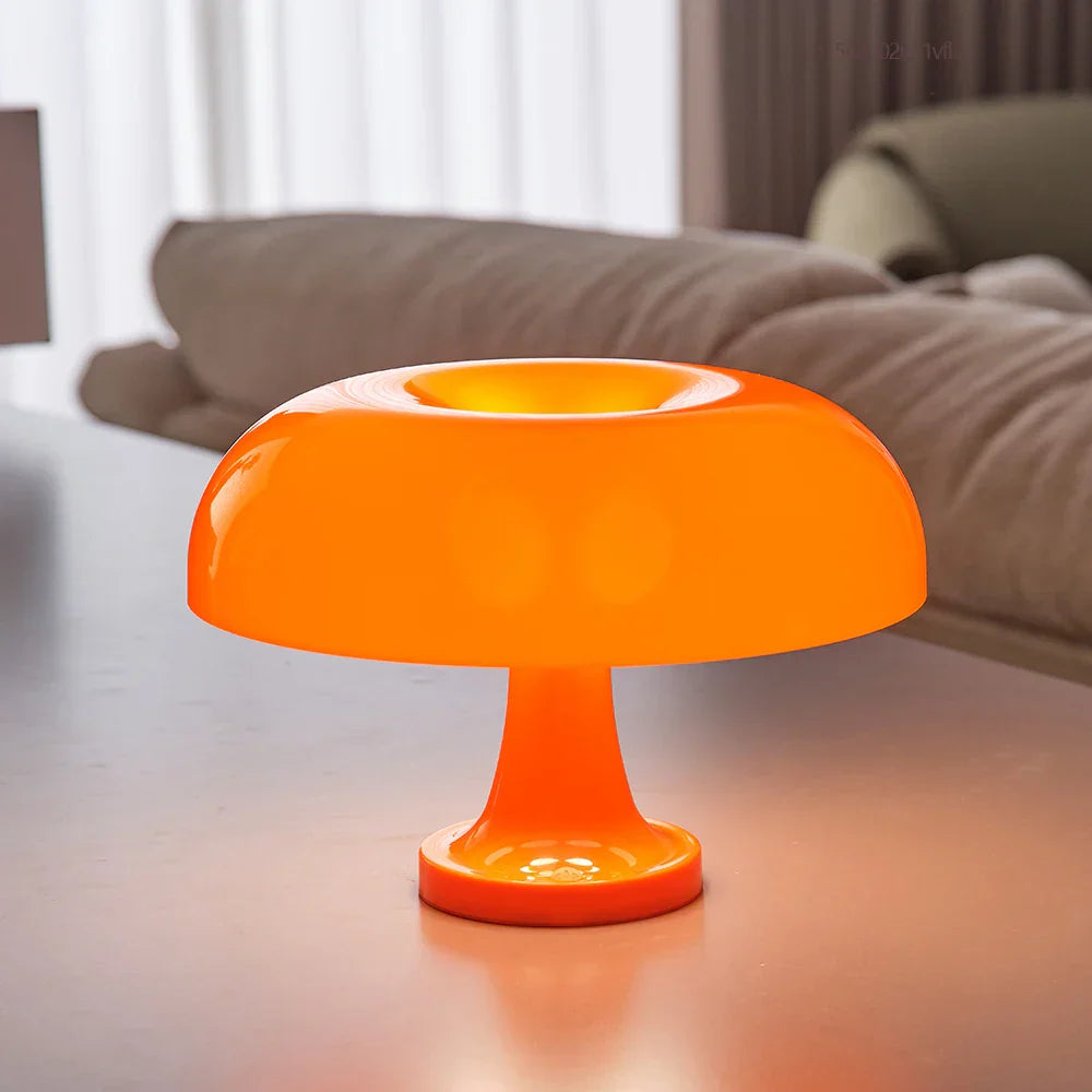 Retro Mushroom Table Lamp – Orange | Stylish Ambient Lighting