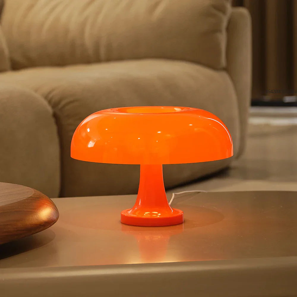 Retro Mushroom Table Lamp – Orange | Stylish Ambient Lighting