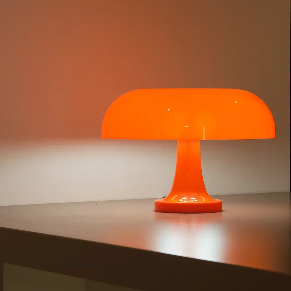 Retro Mushroom Table Lamp – Orange | Stylish Ambient Lighting