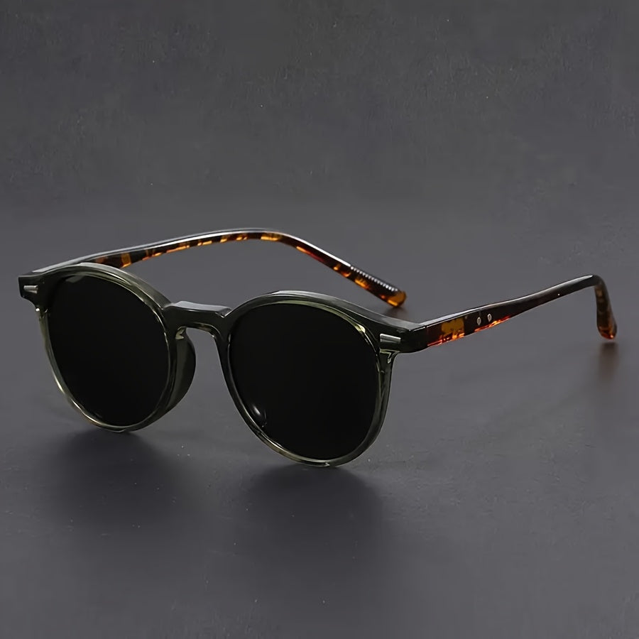 Men's Sunglasses - Lightweight Tortoiseshell Round Frame