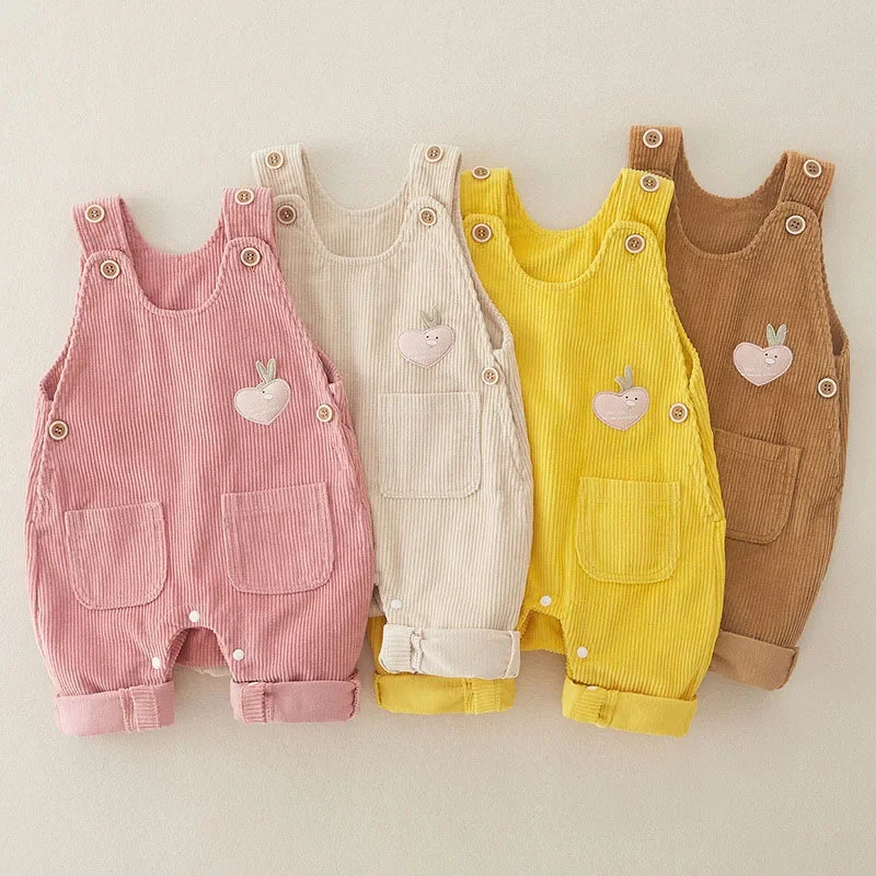 Mini Fashion™ - Rib Dungarees for Toddlers
