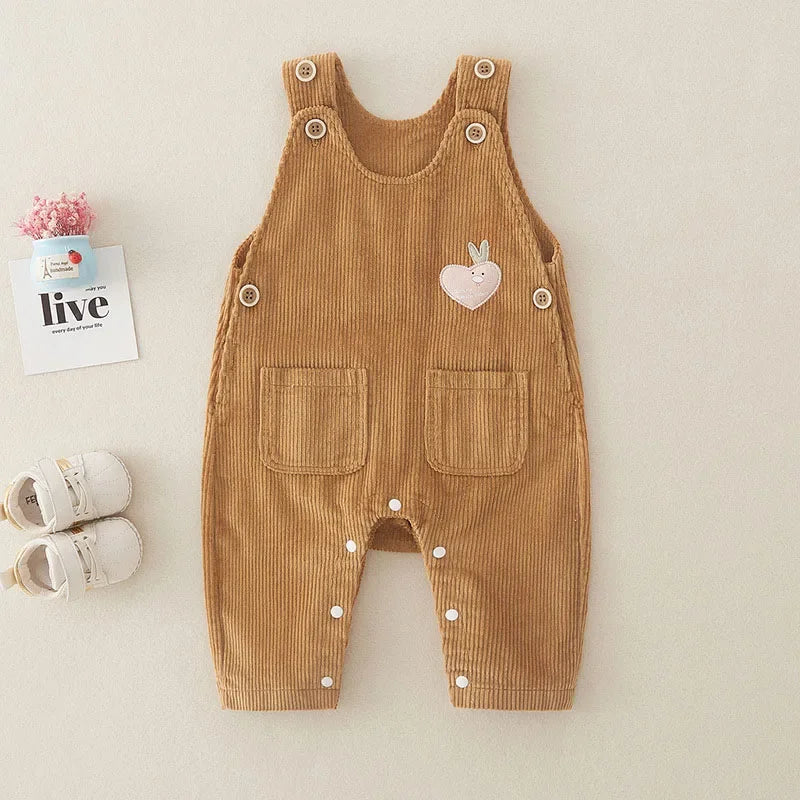 Mini Fashion™ - Rib Dungarees for Toddlers