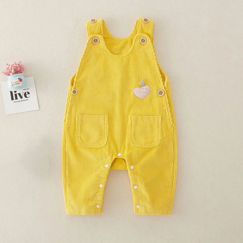 Mini Fashion™ - Rib Dungarees for Toddlers