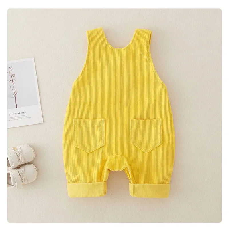 Mini Fashion™ - Rib Dungarees for Toddlers
