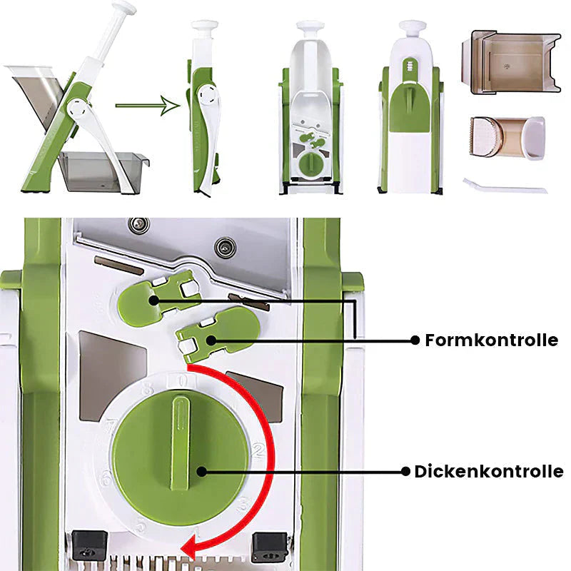 Stainless Steel Vegetable Slicer - 41 Cutting Options