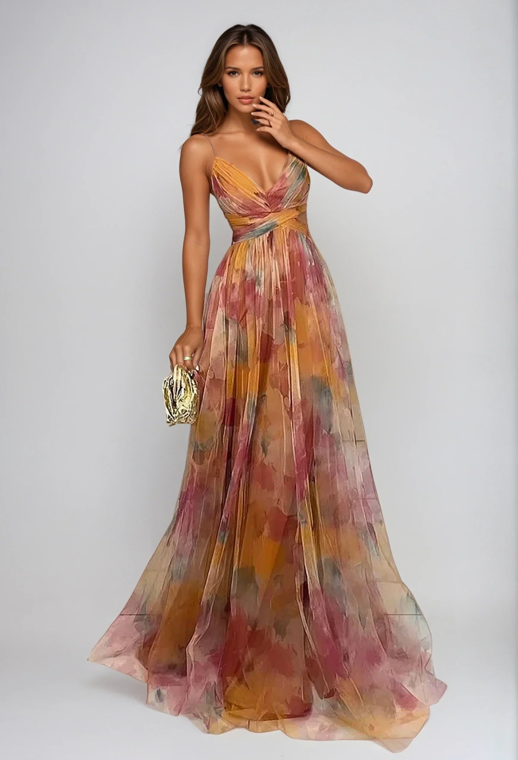 Maxi Chiffon Dress for Women - Flowing & Romantic