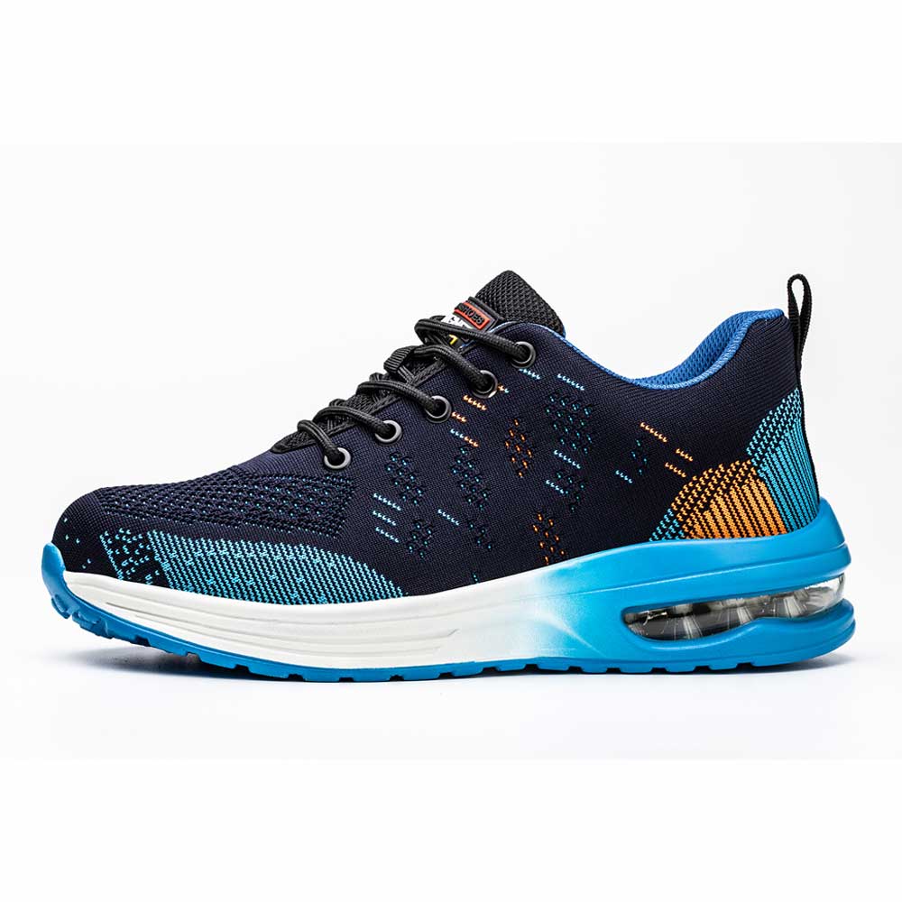 SafeSneakers Blue Air - Safety Shoe Sports Shoe Work Shoe Plastic Steel Toe