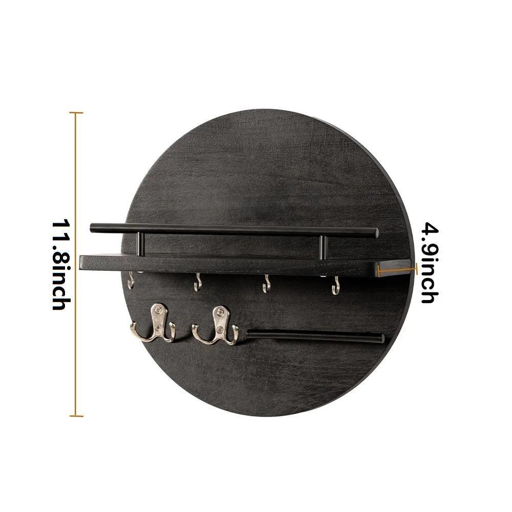 Round Wooden Key Holder | Eco-Friendly and Stylish