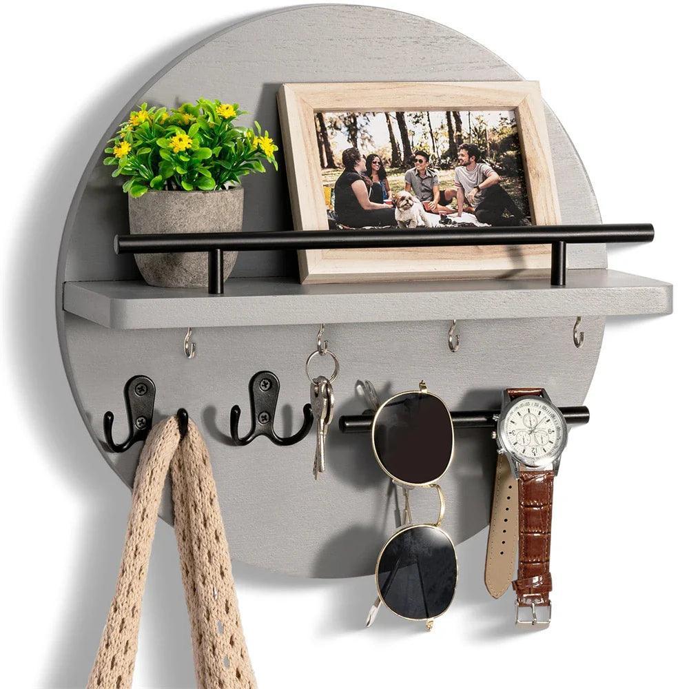 Round Wooden Key Holder | Eco-Friendly and Stylish