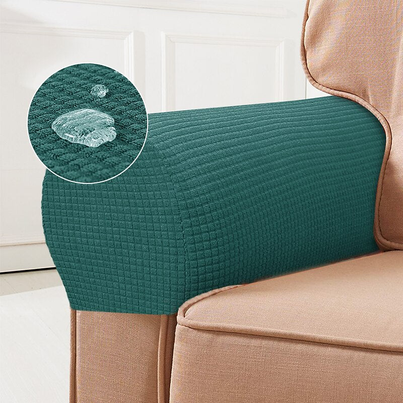 Stretch Armrest Covers – Spandex Covers for Chairs & Armchairs, Set of 2, Bordeaux