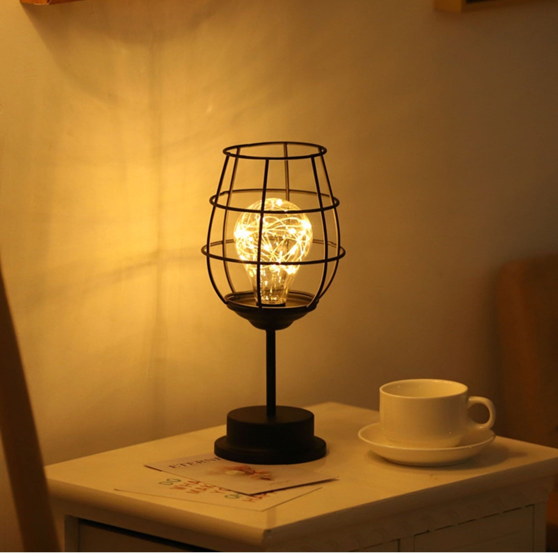 GlowPulse | Rustic Table Lamp | Industrial Design & Ambient Lighting