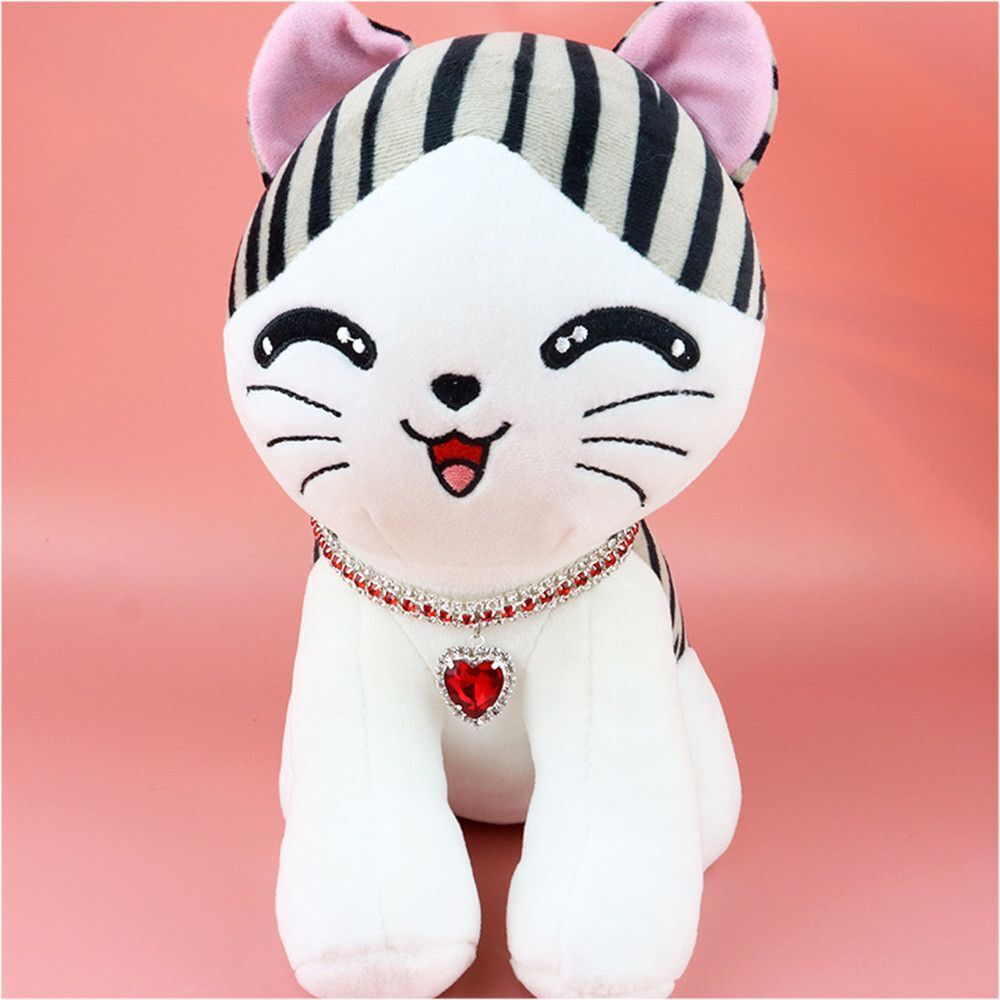 Luxury Cat | Luxury Crystal Cat Collar Heart Gemstone Pendant Reflective