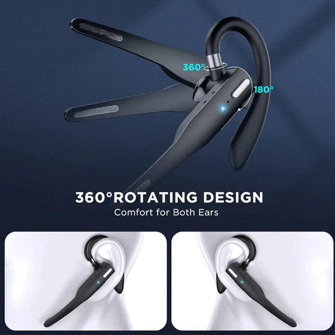 Wireless Bluetooth 5.1 Headset with Dual Mic - RoadMic Pro