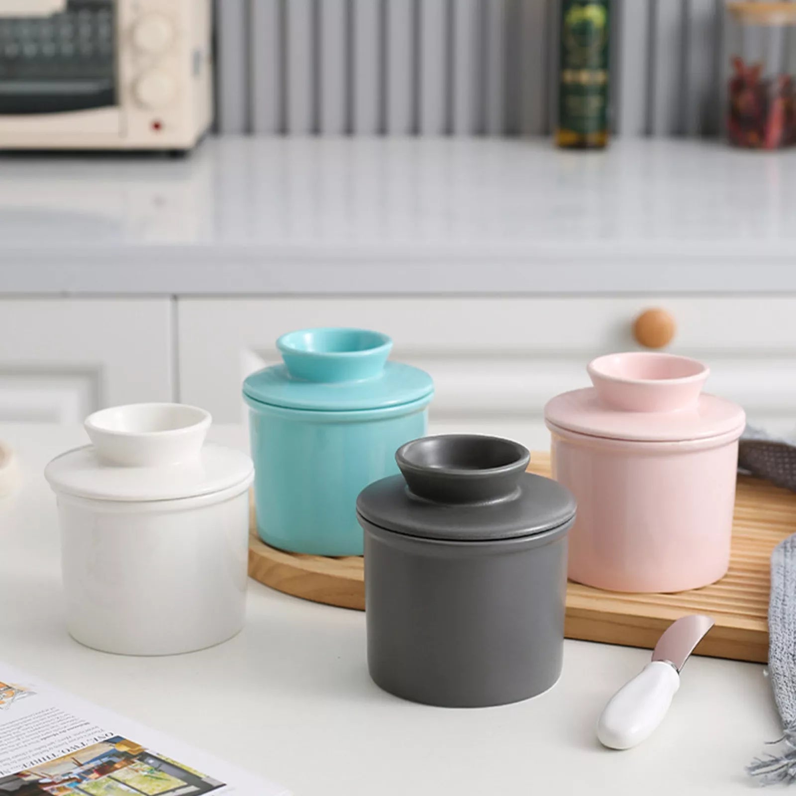 Ceramic Butter Jam Storage Pot