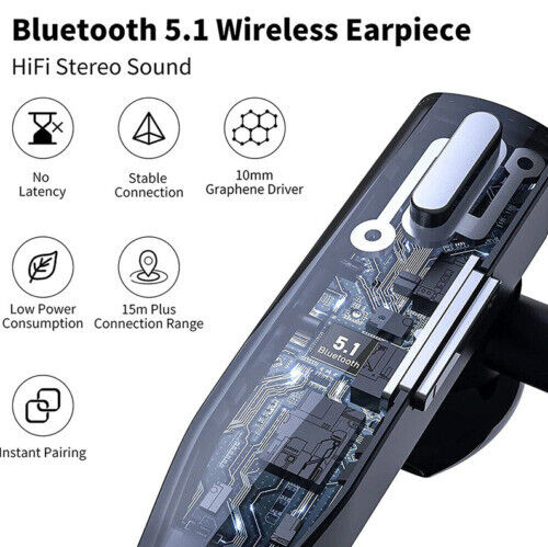 Wireless Bluetooth 5.1 Headset with Dual Mic - RoadMic Pro