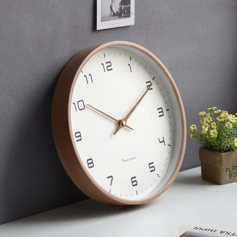 Scandinavian Wooden Wall Clock - Timeless Luxury & Design