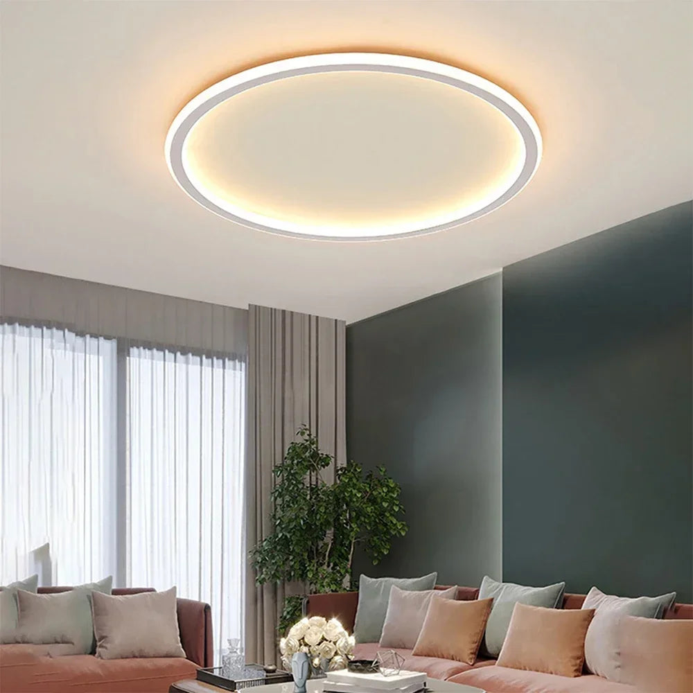 Scandinavian Round LED Ceiling Light - Elegant Design