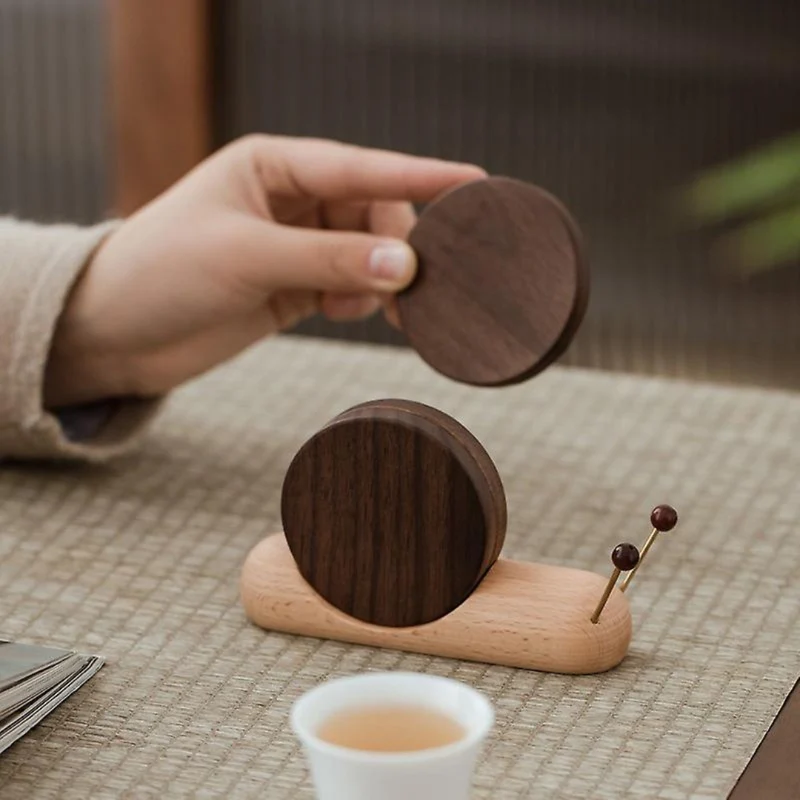 Scandinavian Walnut Coasters - Minimalist Design & Sustainability