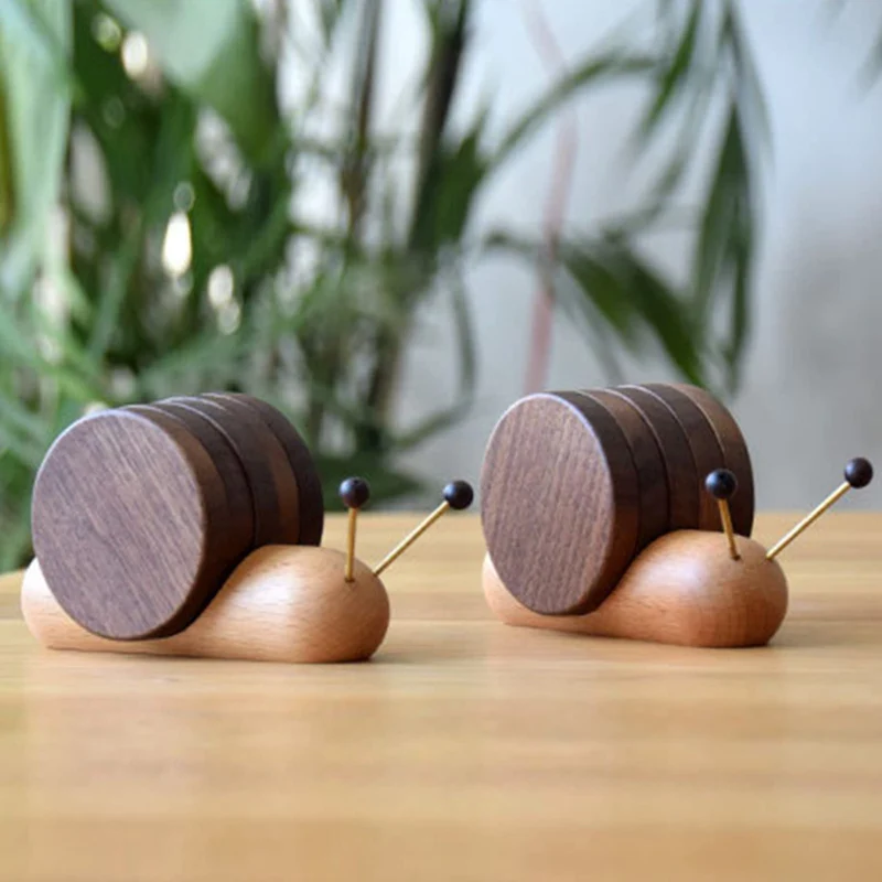 Scandinavian Walnut Coasters - Minimalist Design & Sustainability