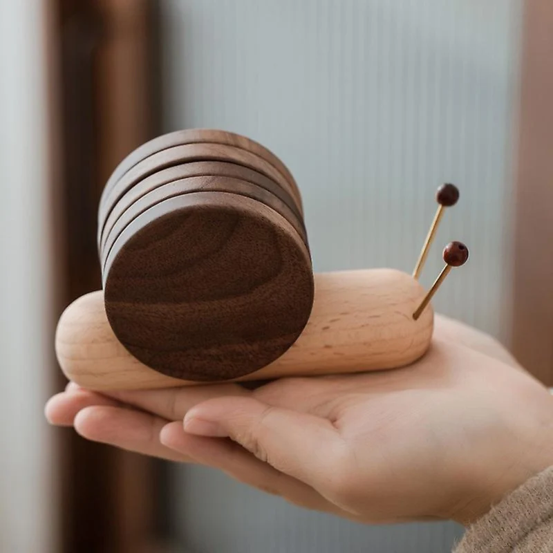 Scandinavian Walnut Coasters - Minimalist Design & Sustainability