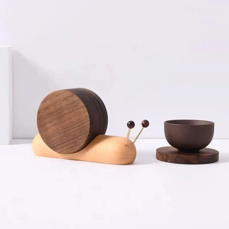 Scandinavian Walnut Coasters - Minimalist Design & Sustainability