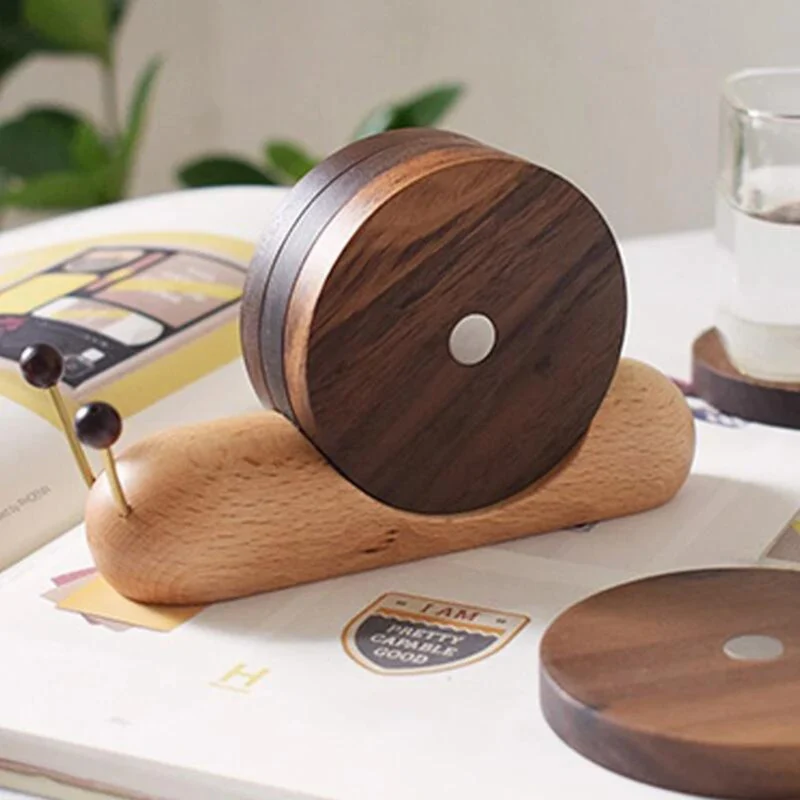 Scandinavian Walnut Coasters - Minimalist Design & Sustainability
