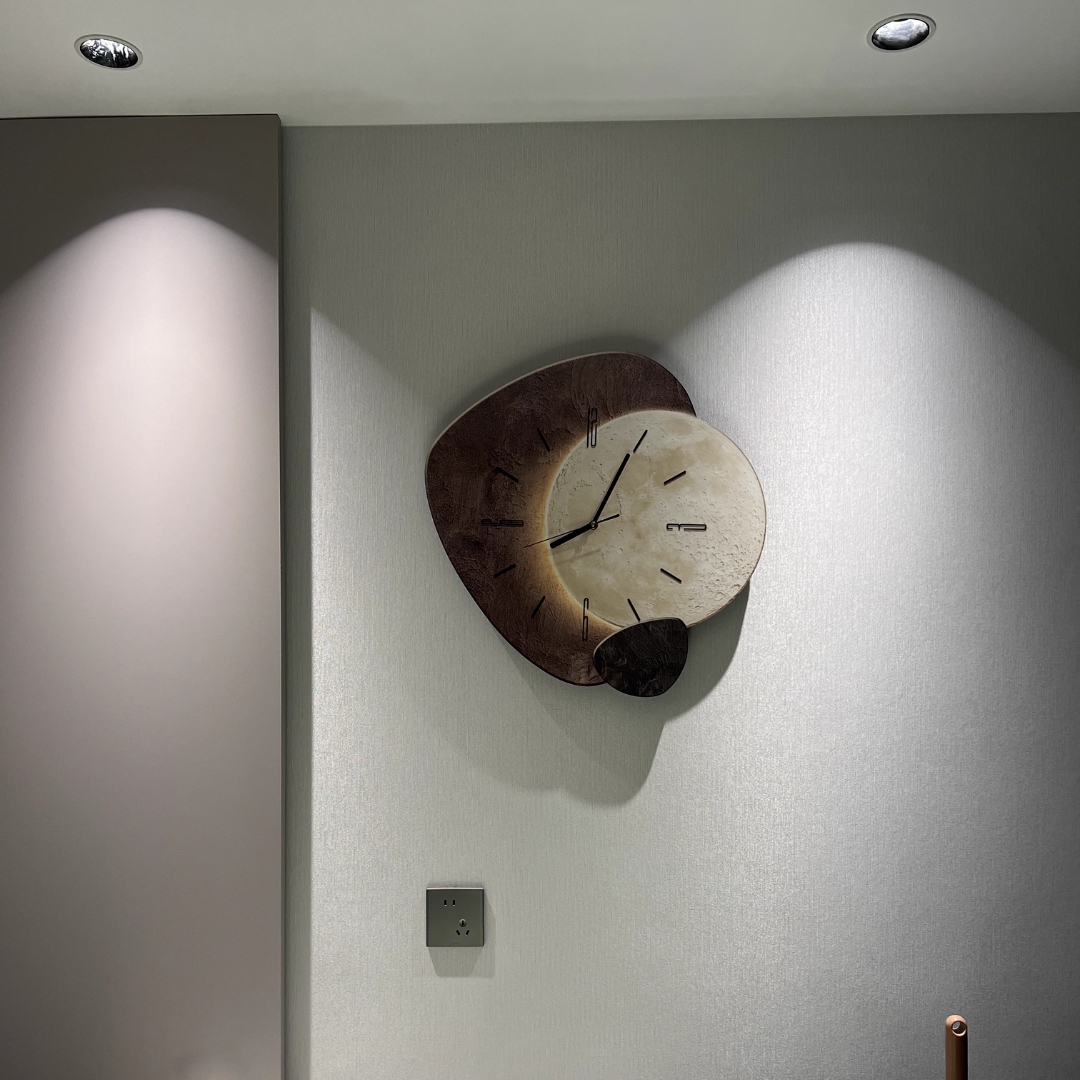 Scandinavian Luxury Wall Clock | Modern Design & Lighting
