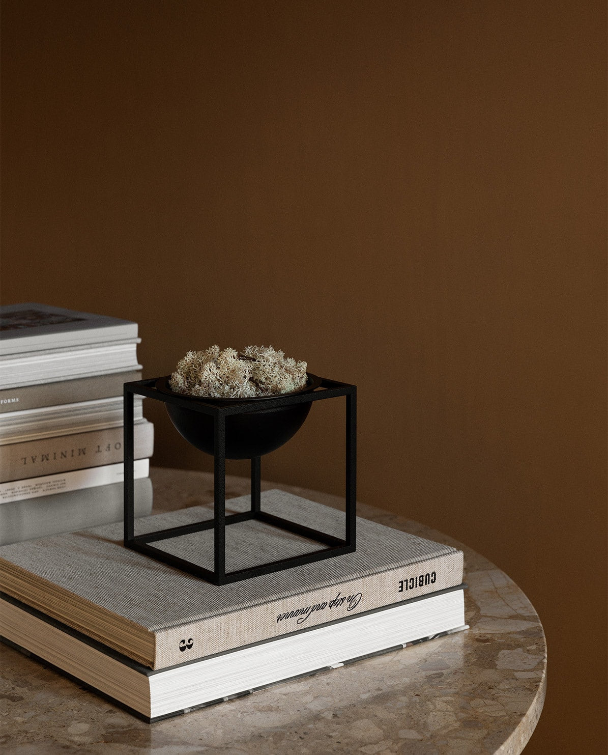 Mova Decorative Steel Bowl – Waterproof Cubic Bowl with Geometric Design