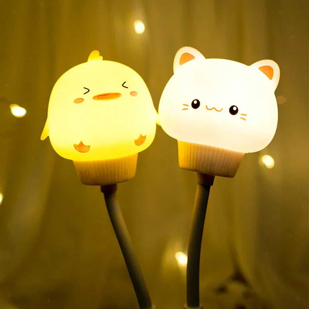 Cute Night Light - Kitten, Rabbit, Duck or Bear - Cosy Lighting