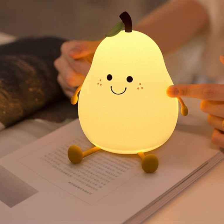Pear Light - Safe Silicone Night Light - Dimmable Light