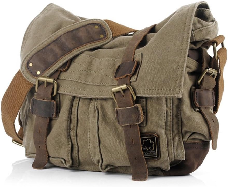 Shoulder Bag for Men - Canvas - Laptop Compartments